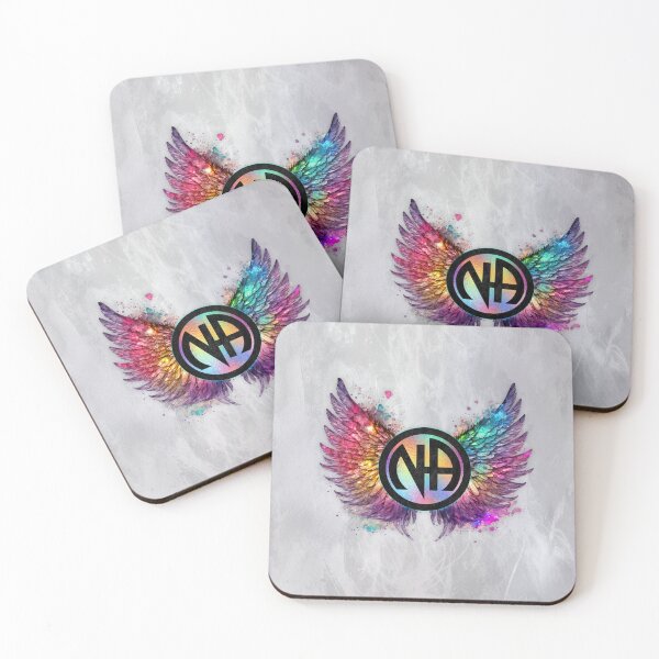 Item preview, “Freedom in Recovery” Narcotics Anonymous Winged Emblem | Rainbow Hope & Strength Art designed and sold by artistwill.