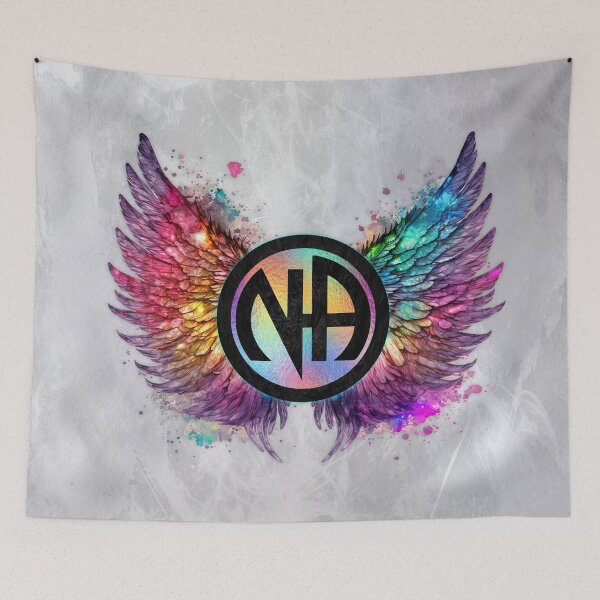 Item preview, “Freedom in Recovery” Narcotics Anonymous Winged Emblem | Rainbow Hope & Strength Art designed and sold by artistwill.