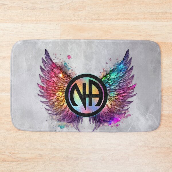Item preview, “Freedom in Recovery” Narcotics Anonymous Winged Emblem | Rainbow Hope & Strength Art designed and sold by artistwill.