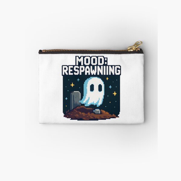 Item preview, Pixel Ghost Mood Respawning Gamer From The Grave Design. designed and sold by The-T-In-Retro.