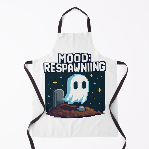 Item preview, Pixel Ghost Mood Respawning Gamer From The Grave Design. designed and sold by The-T-In-Retro.