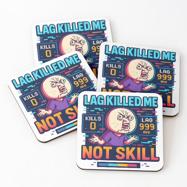 Item preview, Lag Killed Me Funny Gamer Rage Meme Design. designed and sold by The-T-In-Retro.