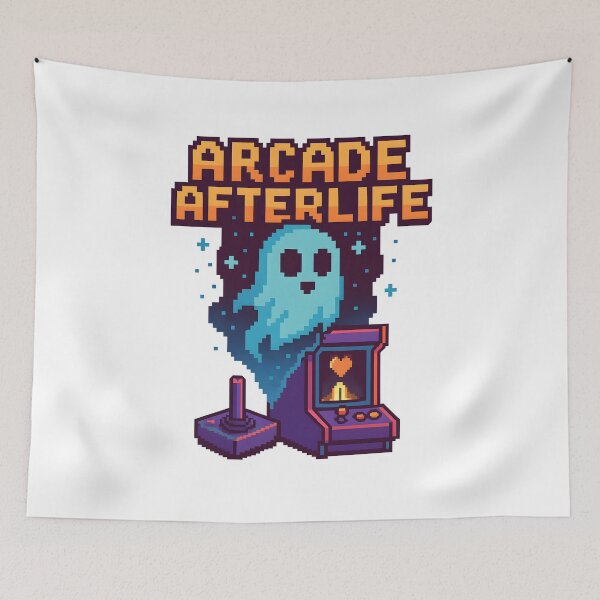 Item preview, Retro Pixel Ghost Gaming - Arcade Afterlife Fun. designed and sold by The-T-In-Retro.