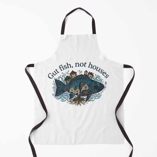 Item preview, Gut Fish Not Houses Environmental Awareness And Ocean Conservation designed and sold by BeLdiAuRa.