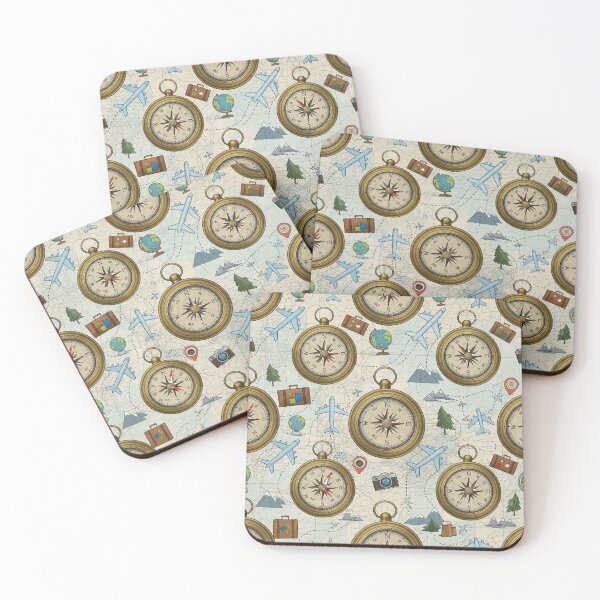 Item preview, Vintage Travel and Navigation Seamless Pattern designed and sold by MySignatureItems.
