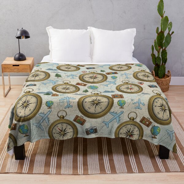 Item preview, Vintage Travel and Navigation Seamless Pattern designed and sold by MySignatureItems.