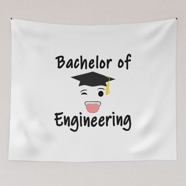 Item preview, Graduate Sticks Out His Tongue. Bachelor Of Engineering Student Is Happy About His Graduation and winks at everyone. designed and sold by Paulina Vanlife.