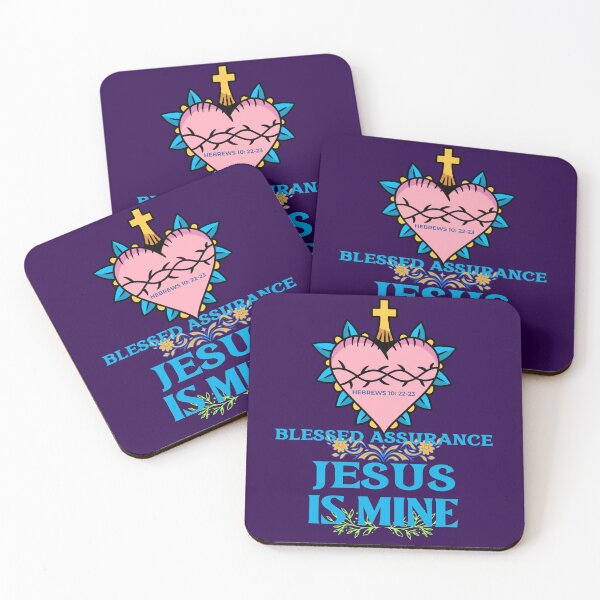 Item preview, Blessed Assurance Jesus Is Mine | Hebrews 10: 22-23 designed and sold by Mrs. Kizzy Gillis Heavenly-Merch.