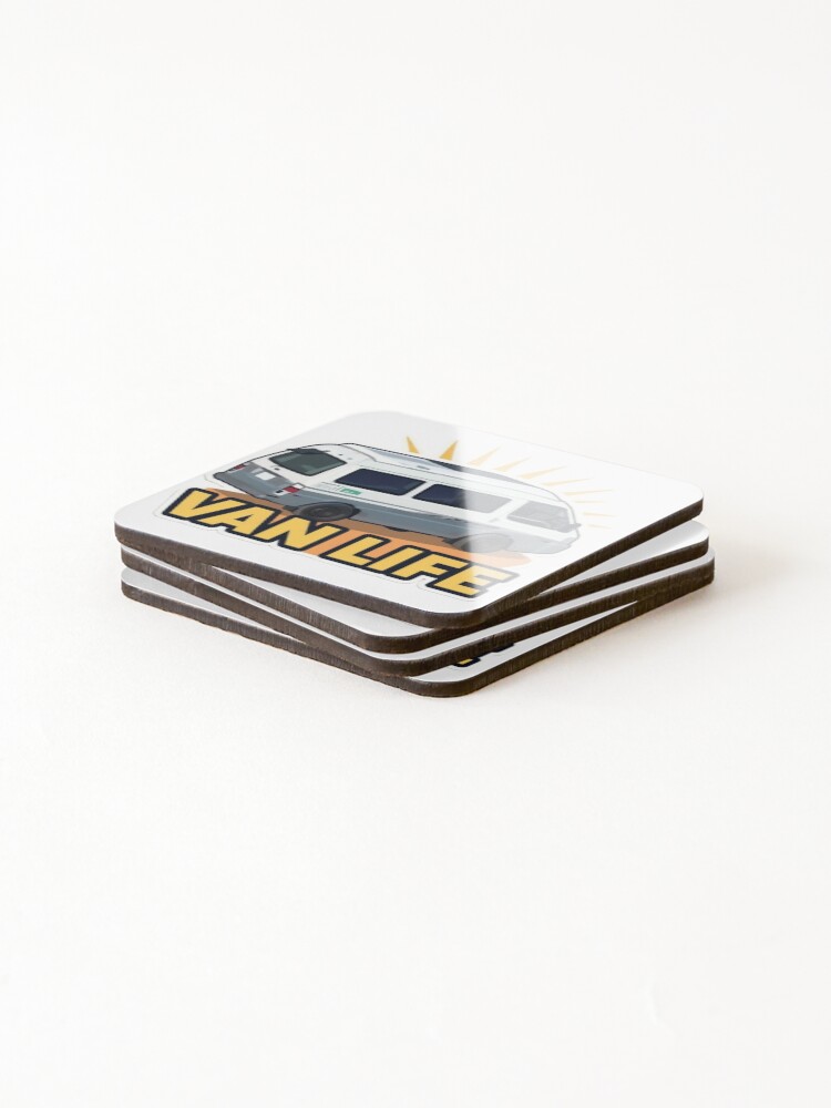 Thumbnail 4 of 5, Coasters (Set of 4), Van Life Rays designed and sold by ReyechMac.