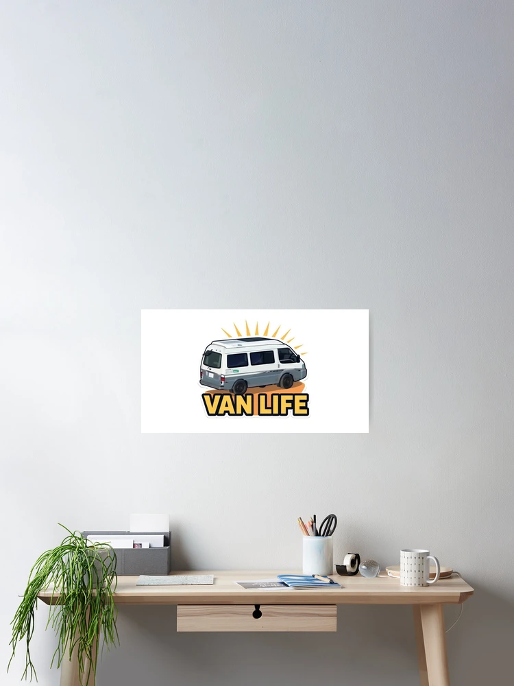 Aperçu 2 sur 3. Poster avec l'œuvre Van Life Rays créée et vendue par ReyechMac.