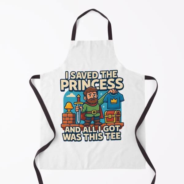 Item preview, Funny Gamer Tee Knight Quest Save Princess Joke. designed and sold by The-T-In-Retro.