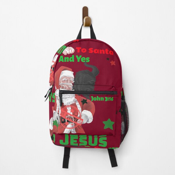 Item preview, Say No To Santa And Yes To Jesus | John 3:16 designed and sold by Mrs. Kizzy Gillis Heavenly-Merch.