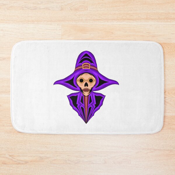 Item preview, Grim Sorcerer Skull in Purple Cloak designed and sold by MythWoot.