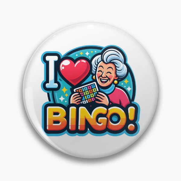 Item preview, I Love Bingo - Cheerful Women Bingo Player Design. designed and sold by The-T-In-Retro.