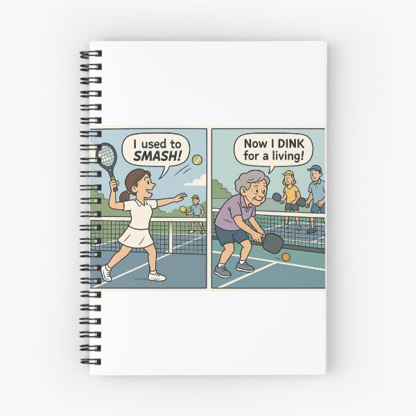 Item preview, From Tennis Smashes to Pickleball Dinks designed and sold by Print Unfiltered.