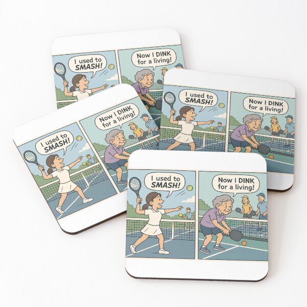 Item preview, From Tennis Smashes to Pickleball Dinks designed and sold by Print Unfiltered.