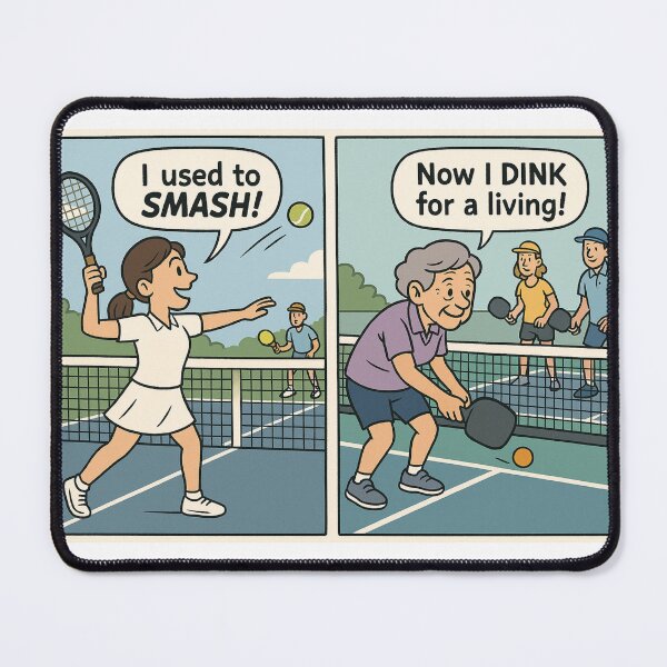 Item preview, From Tennis Smashes to Pickleball Dinks designed and sold by Print Unfiltered.