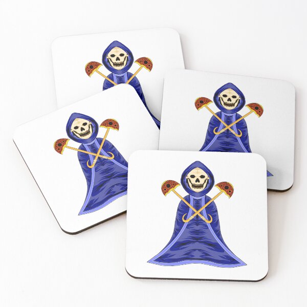 Item preview, Royal Blue Reaper with Twin Golden Axes designed and sold by MythWoot.