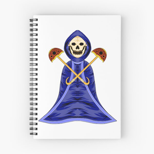 Item preview, Royal Blue Reaper with Twin Golden Axes designed and sold by MythWoot.
