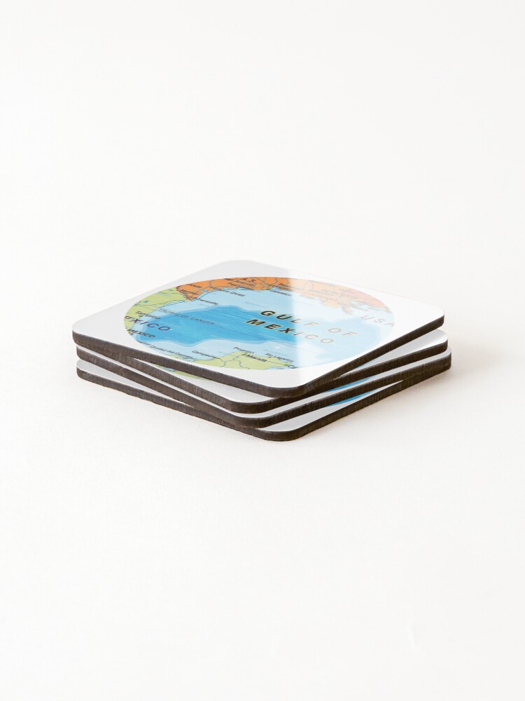 Thumbnail 4 of 5, Coasters (Set of 4), GULF OF MEXICO designed and sold by RMC42.