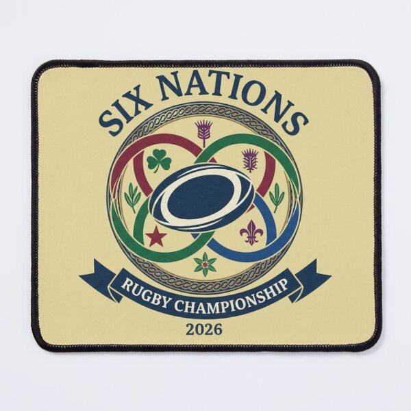 Item preview, Six Nations Rugby 2026 | Nations Crest Design | England Wales France Scotland Italy Ireland designed and sold by Artbesttopic.