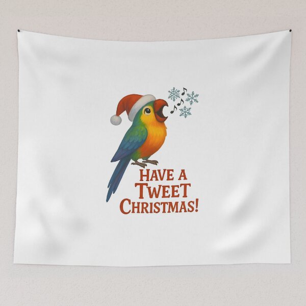 Item preview, Have a Tweet Christmas – Funny Parrot Vet Holiday Pun designed and sold by Bettybee00.