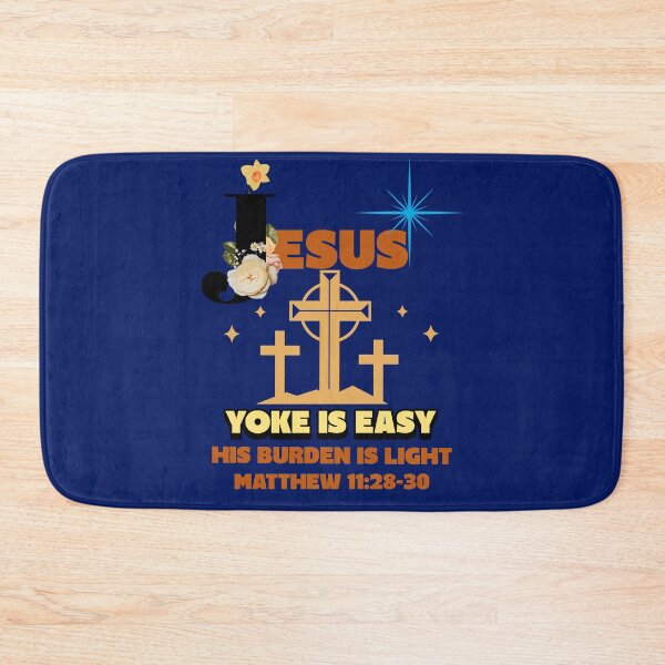 Item preview, Jesus Yoke Is Easy His Burden Is Light Matthew 11:28-30  designed and sold by Mrs. Kizzy Gillis Heavenly-Merch.