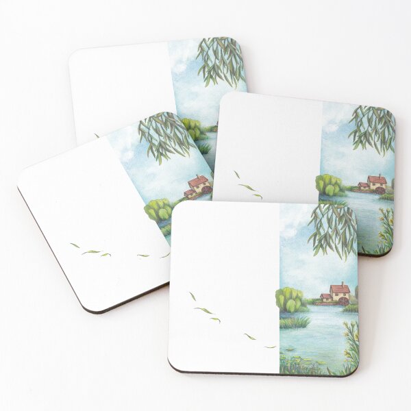 Item preview, River coast and willow designed and sold by raZNOTova | TONZ.