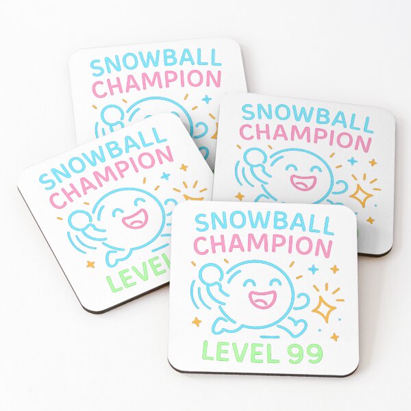 Item preview, Level 99 Snowball Champion – Cute Winter Cartoon designed and sold by Savannarojas.