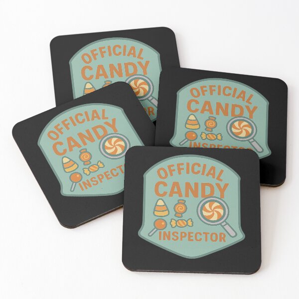 Item preview, Official Candy Inspector – Funny Halloween Badge Design designed and sold by AddictiveDesign.