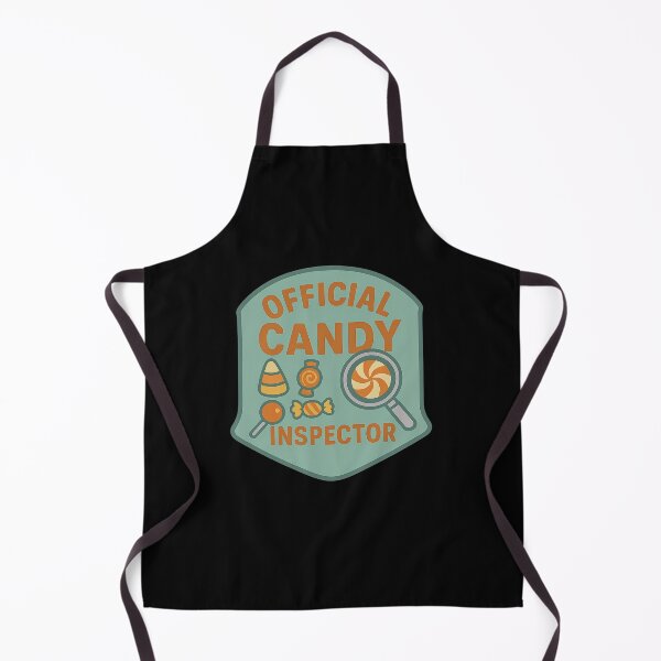 Item preview, Official Candy Inspector – Funny Halloween Badge Design designed and sold by AddictiveDesign.