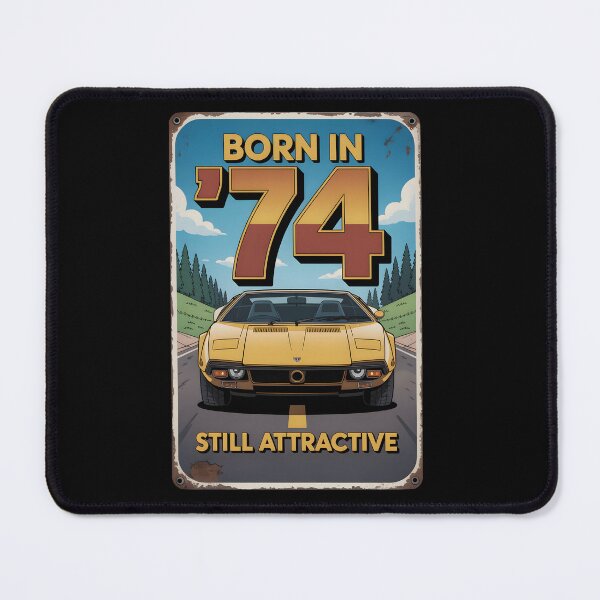 Item preview, Born in '74 Pantera car - retro metal plate advertising designed and sold by Museum Of Non-Existing Art.
