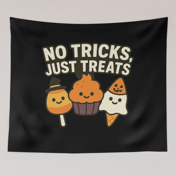 Item preview, No Tricks Just Treats – Cute Halloween Candy Design designed and sold by AddictiveDesign.