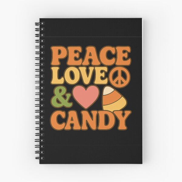 Item preview, Peace Love and Candy – Retro Halloween Candy Design designed and sold by AddictiveDesign.