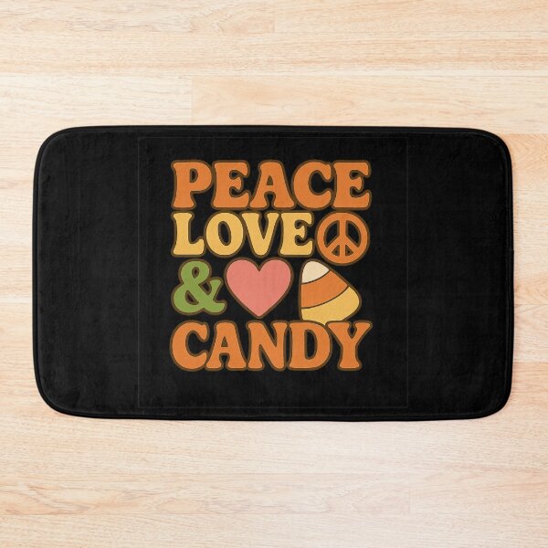 Item preview, Peace Love and Candy – Retro Halloween Candy Design designed and sold by AddictiveDesign.