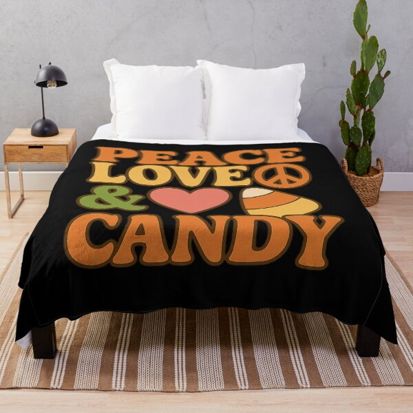 Item preview, Peace Love and Candy – Retro Halloween Candy Design designed and sold by AddictiveDesign.
