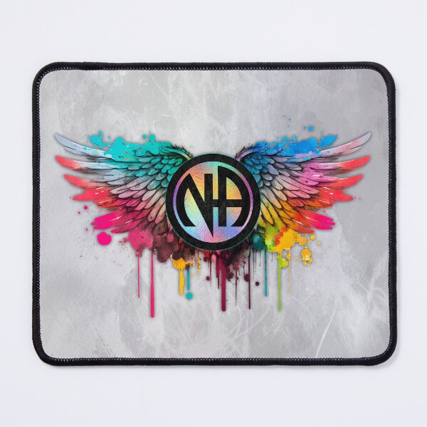 Item preview, “Freedom in Recovery” Narcotics Anonymous Winged Emblem | Rainbow Hope & Strength Art designed and sold by artistwill.