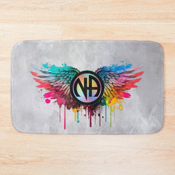 Item preview, “Freedom in Recovery” Narcotics Anonymous Winged Emblem | Rainbow Hope & Strength Art designed and sold by artistwill.