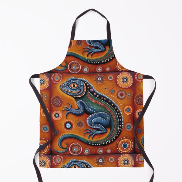 Artikelvorschau, „Aboriginal Lizard Spirit – Dreamtime Dot Art“ entworfen und verkauft von Yoosa.