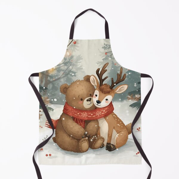 Item preview, The Bear and the Deer — Winter Companions designed and sold by WildlifeWhimsy.