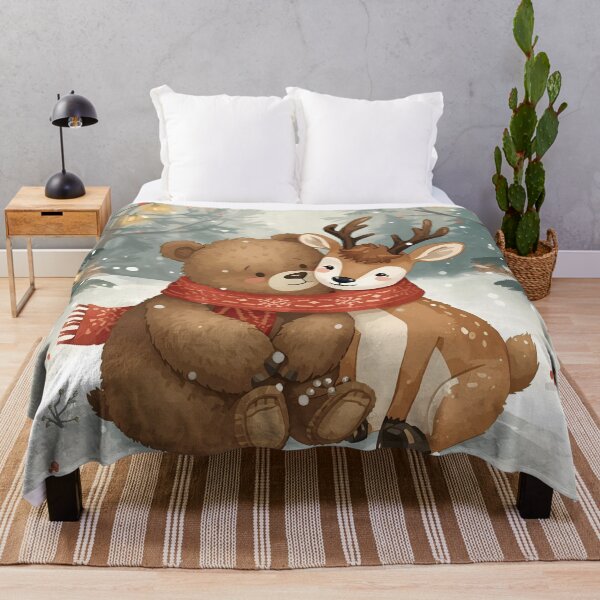 Item preview, The Bear and the Deer — Winter Companions designed and sold by WildlifeWhimsy.