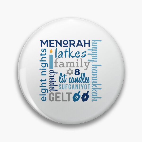 Item preview, Happy Hanukkah!  Classic retro style subway graphic.   designed and sold by Curious Frog.