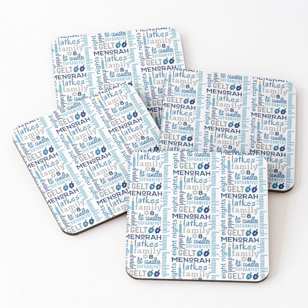 Item preview, Happy Hanukkah!  Classic retro style subway graphic.   designed and sold by Curious Frog.