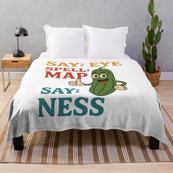 Item preview, Pickle Saying - Say Eye Spell Map Say Ness Funny Pun Design designed and sold by ModdiesColors.