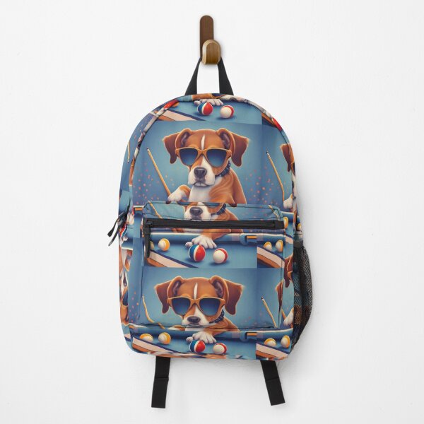 Item preview, Cool Dogs Playing Pool – Fun Art of Dogs Wearing Glasses at Billiard Table designed and sold by Cultradesign.