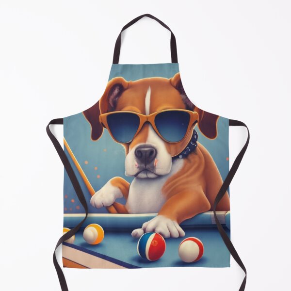 Item preview, Cool Dogs Playing Pool – Fun Art of Dogs Wearing Glasses at Billiard Table designed and sold by Cultradesign.