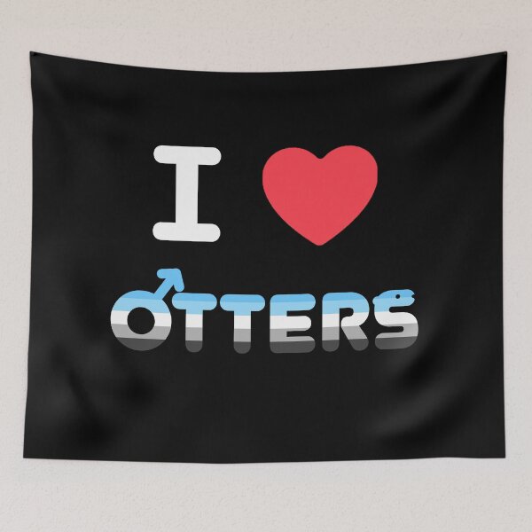 Item preview, I <3 OTTERS designed and sold by birdgoatman.