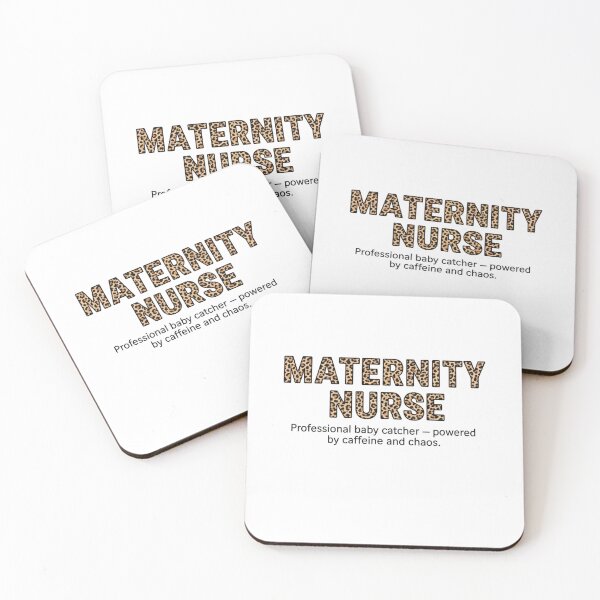 Item preview, Maternity Nurse Professional Baby Catcher Powered by Caffeine and Chaos T-Shirt, Cute Labor and Delivery Gift, Doula Midwife Sticker Design designed and sold by WHDProduction45.