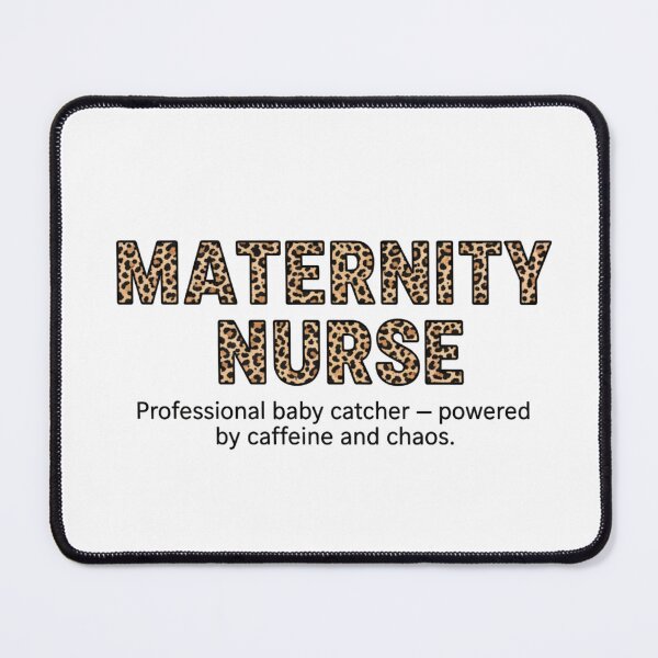 Item preview, Maternity Nurse Professional Baby Catcher Powered by Caffeine and Chaos T-Shirt, Cute Labor and Delivery Gift, Doula Midwife Sticker Design designed and sold by WHDProduction45.