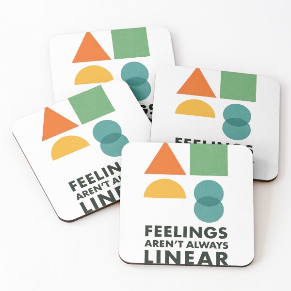 Item preview, Feelings Aren’t Always Linear – Geometric Emotion Poster designed and sold by Disipline.